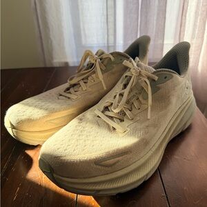 Hoka One One Men's Running Shoes in Light Beige